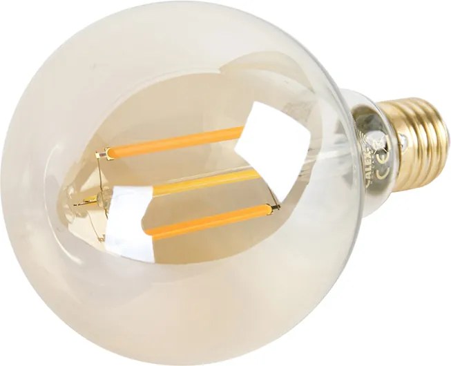 Inteligentná LED žiarovka E27 G95 zlatá 7W 806lm 1800K - 3000K