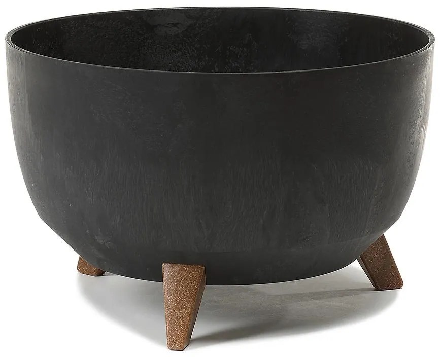 Kvetináč ROMA 400 ECO - čierny betón