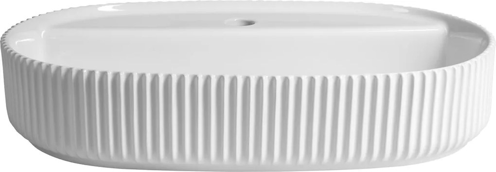 Isvea Isvea, SINTESI keramické umývadlo na dosku, 60x40cm, biela, 10SI65060