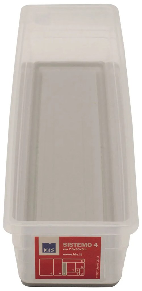 Curver Úložný box Sistema 4 - 30x7,5x5cm sivý