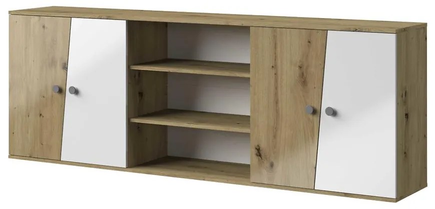 Nadstavec na skriňu Nero 17 Do Nero 16 – Biely Lesk