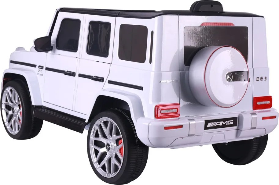 LEAN CARS Elektrické autíčko Mercedes G63 S306-1 biele