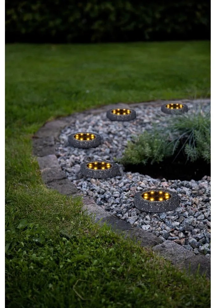 Súprava 2 vonkajších solárnych LED svietidiel Star Trading Lawnlight, ø 11 cm