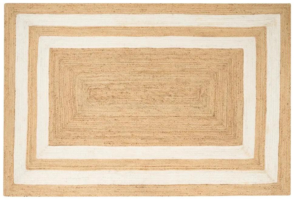 Jutový koberec 200 x 300 cm béžový GEMEREK Beliani