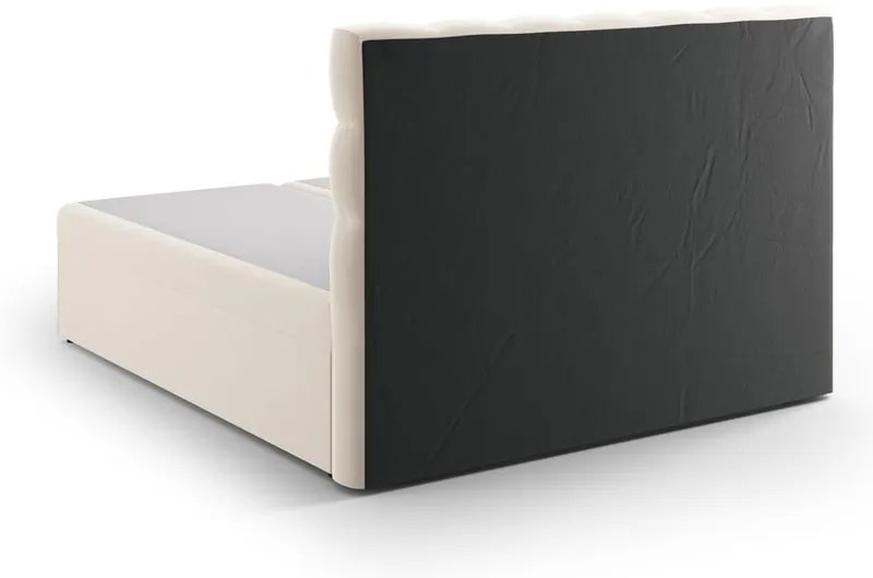 Béžová boxspring posteľ s úložným priestorom 160x200 cm Bali – Cosmopolitan Design
