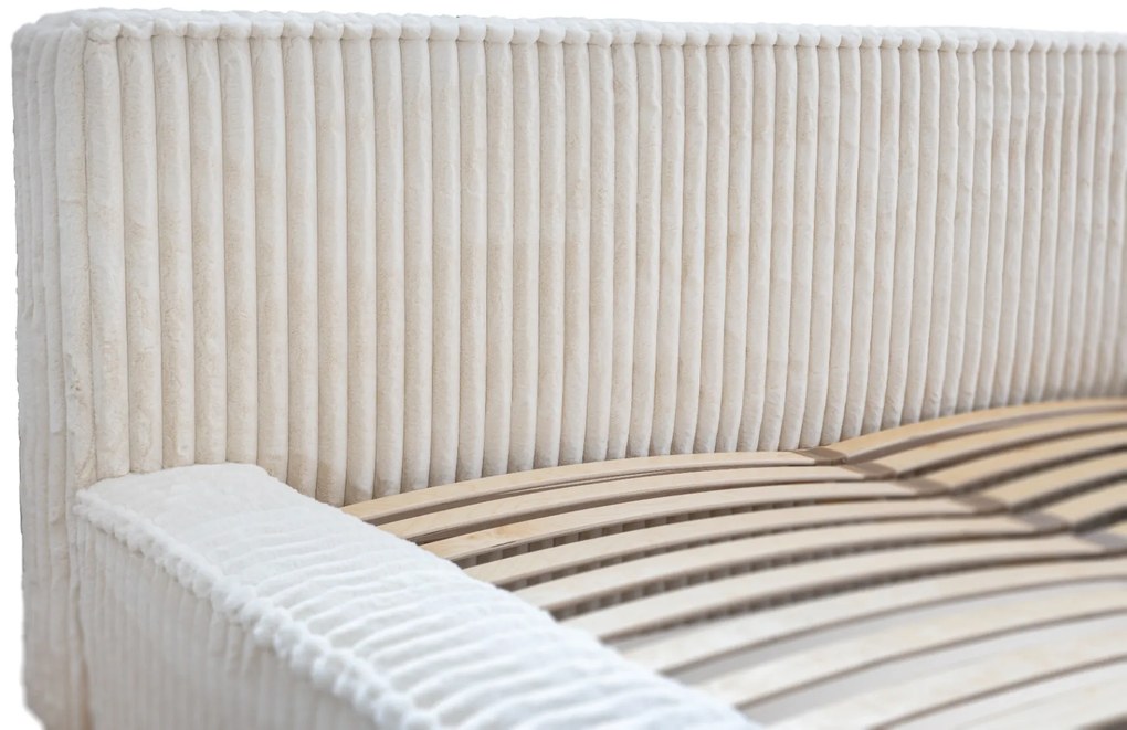 ČALÚNENÁ POSTEĽ SANTI 180x200 VITO 23 KRÉMOVÁ