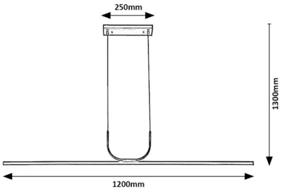 Rabalux 72127 - LED Luster na lanku ELIA LED/25W/230V 3000K čierna