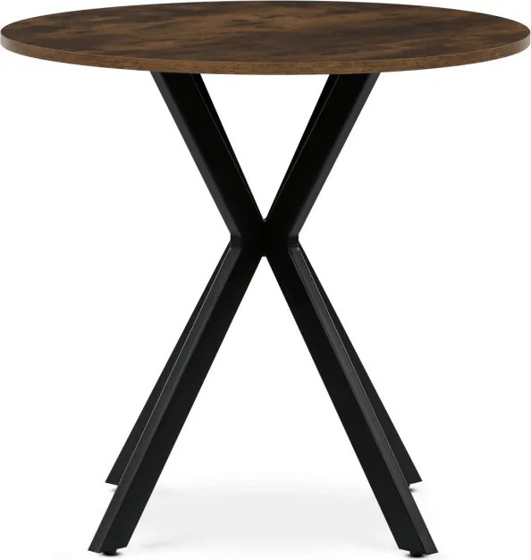 Jedálenský stôl HT-F4108 staré drevo / čierny