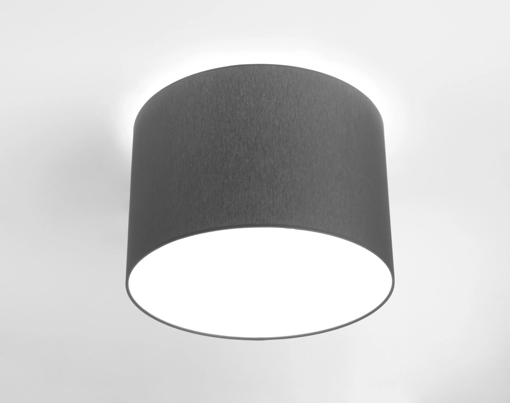NOWODVORSKI LED prisadené osvetlenie CAMERON, šedé, E27, 3x25W, 45cm, okrúhle
