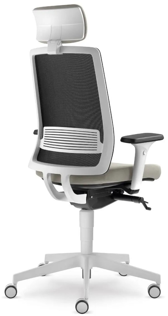 LD SEATING Kancelárska stolička LYRA AIR 216-SYS-HO s opierkou hlavy