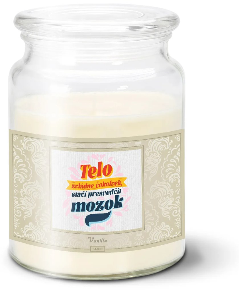 Sablio Sviečka Telo zvládne čokoľvek, stačí presvedčiť mozog - 500 g