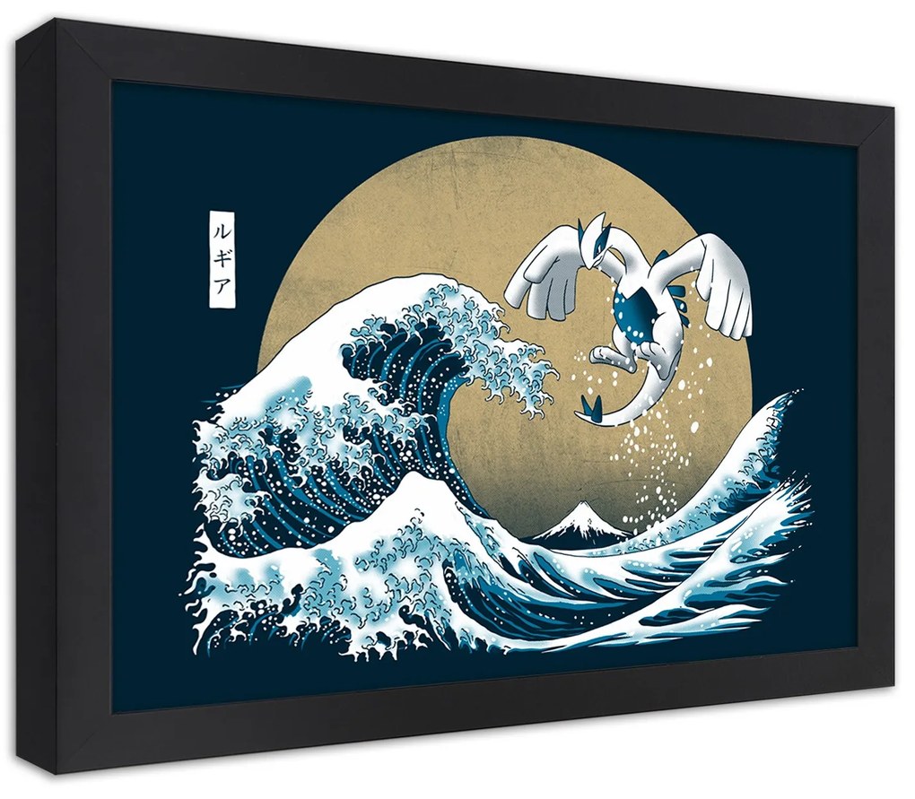 Gario Plagát Tsunami - japonský motív Farba rámu: Bez rámu, Rozmery: 30 x 20 cm