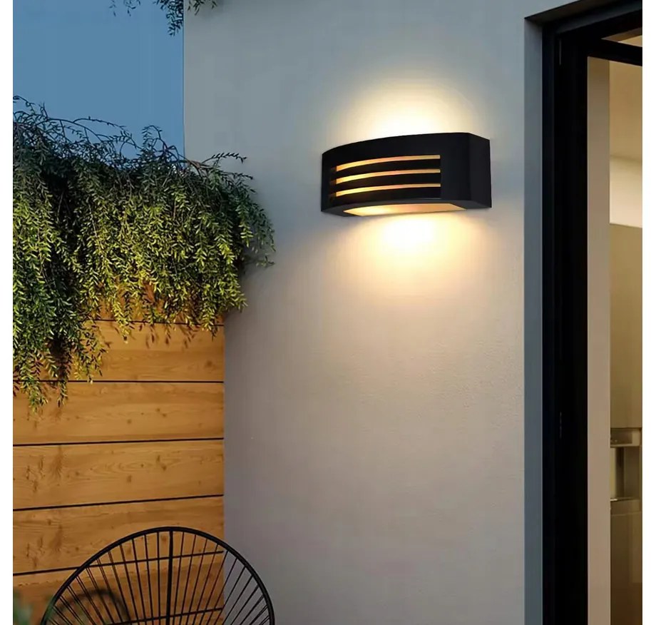 BERGE Vonkajšie nástenné LED svietidlo E27 fasádne