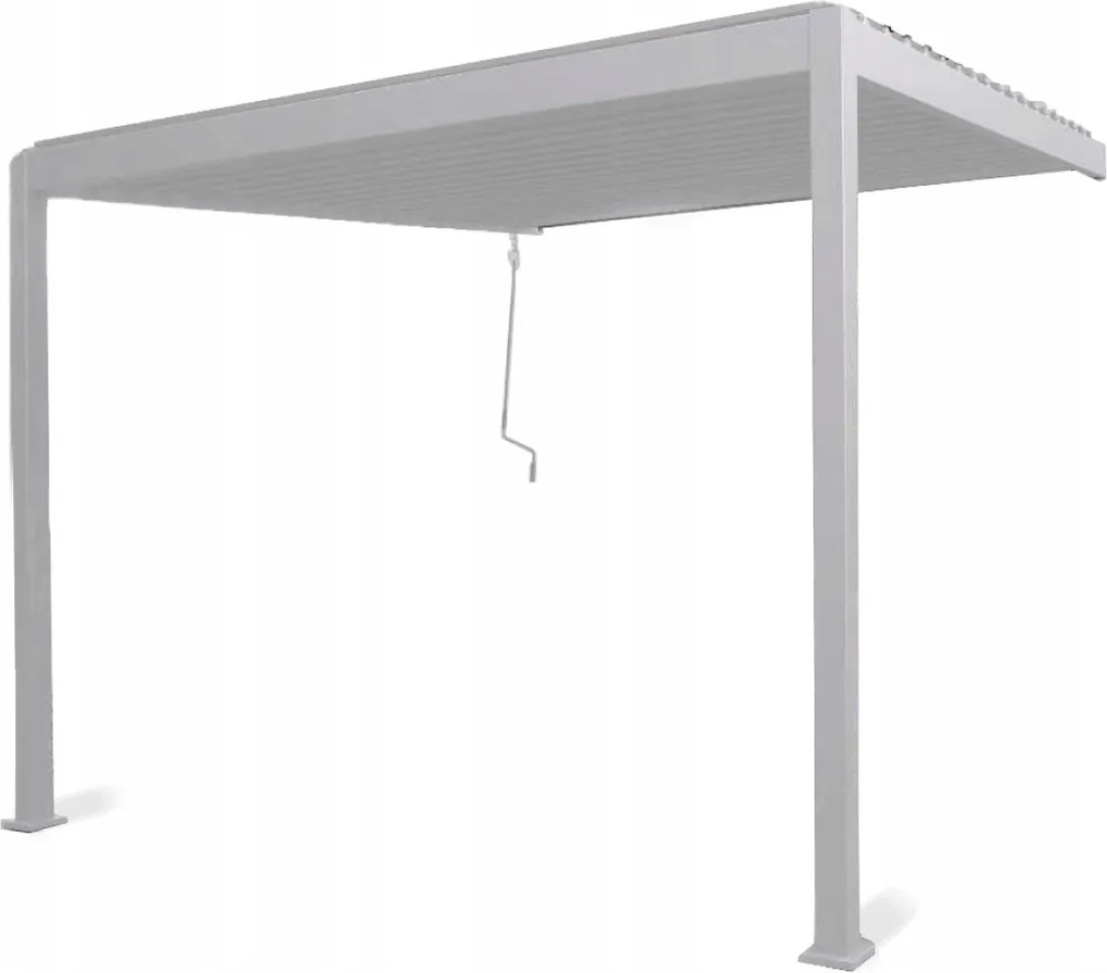 Pergola Nástenná Záhrada 3x3 Premium Wall Gutroof Biela