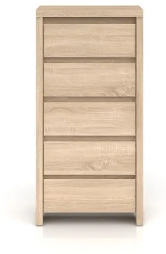 Komoda BRW Kaspian KOM5S (Dub sonoma). Akcia -40%. Vlastná spoľahlivá doprava až k Vám domov. 798007
