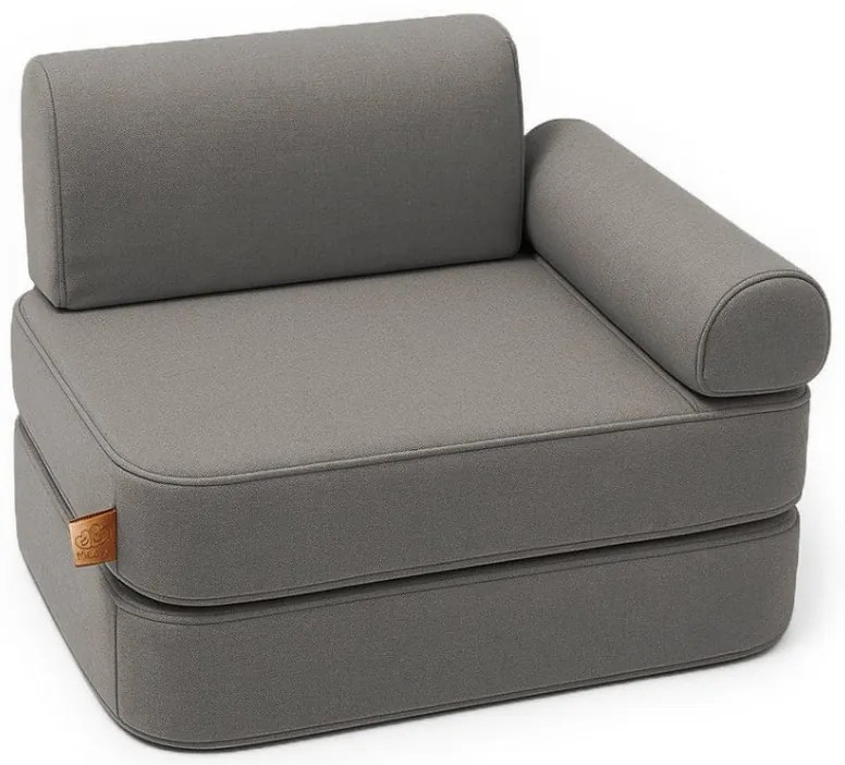 MeowBaby® Outzy detské kreslo/pohovka, drift-clay-taupe