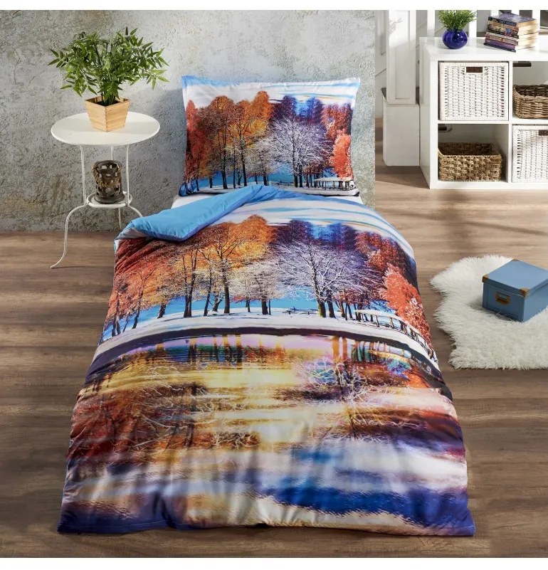 3D obliečky bavlnené Skylar EMI, Štandardný set jednolôžko obsahuje 1x 140x200 + 1x 70x90