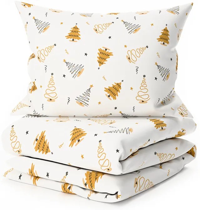 Bavlnené obliečky FROST & GOLD biele Rozmer obliečky: 70 x 90 cm | 140 x 200 cm