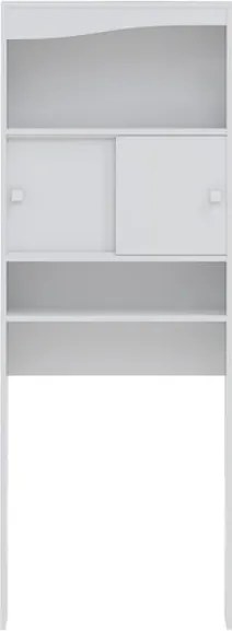 Biela kúpeľňová skrinka nad práčku TemaHome Wave, šírka 60 cm