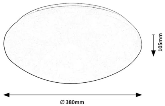 Rabalux 71134 - LED Stropné svietidlo so senzorom LUCAS LED/24W/230V IP44 4000K