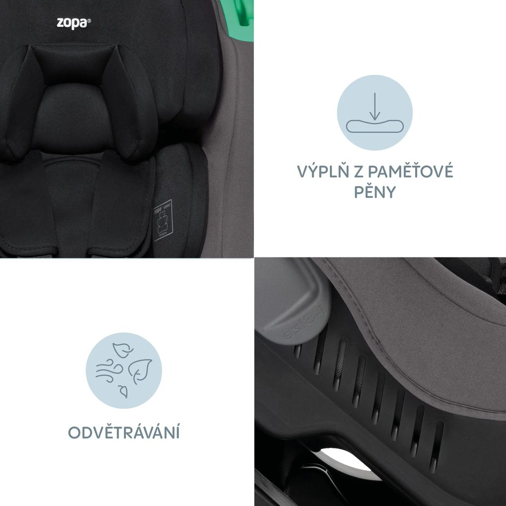 Autosedačka ZOPA Verso R129 - Night Black