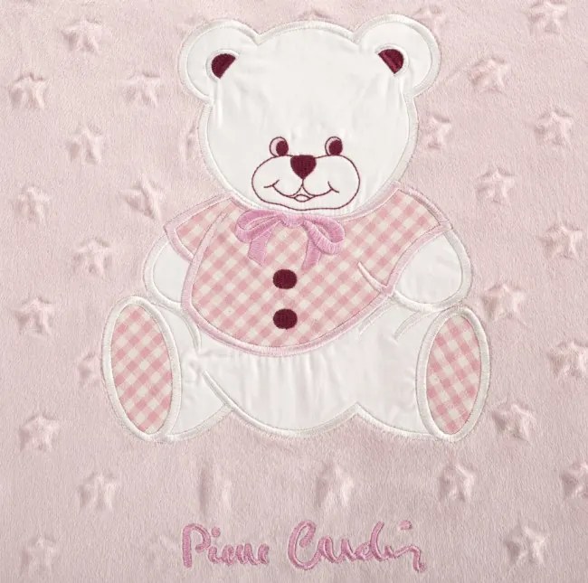 Detská deka Pierre Cardin BABY 4 ružová / biela