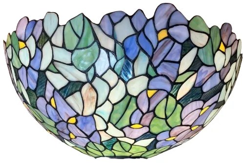 Luster do obývačky Reversed Tiffany AMAZONIT Ø50 3*E27