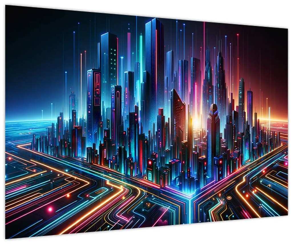Obraz - Mesto budúcnosti (90x60 cm)