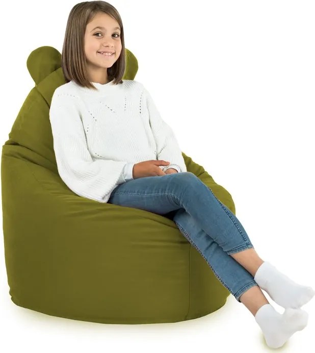 Detské kreslo Sako TEDDY – mäkké plyšové kreslo pre najmenších Farba: Ružový