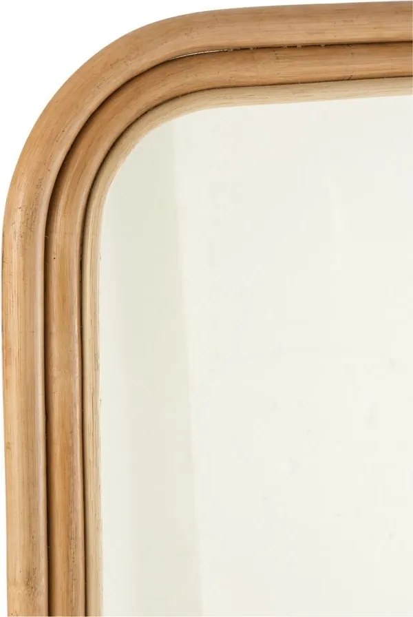 Prírodné ratanové zrkadlo s rebríkom Ellen Rattan Natural - 80*3*180 cm