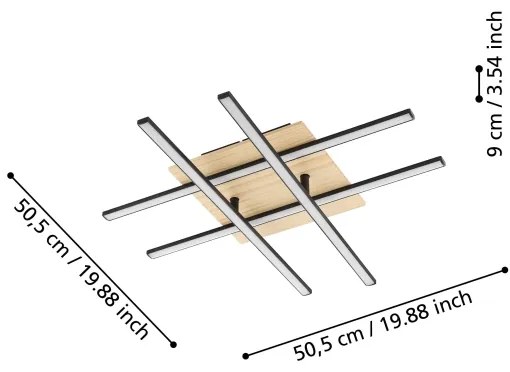 Eglo 99793 - LED Stropné svietidlo MARINELLO LED/21W/230V