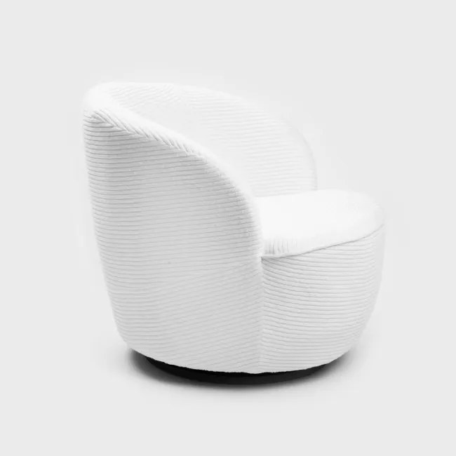 Kreslo SVINGEN otočné, biele 719325