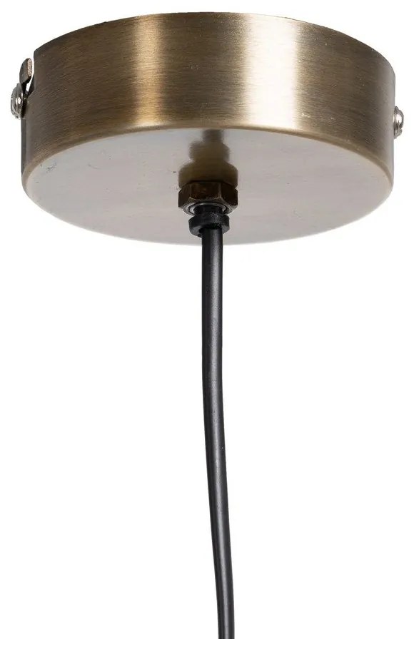 Závesné svietidlo v zlatej farbe s kovovým tienidlom – Ixia