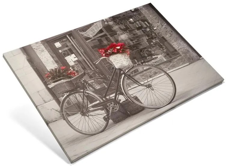 Divero 74522 Nástenná maľba bicykel s vianočnou hviezdou, 40 x 60 cm