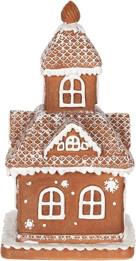 Vianočná perníková chalúpka s Led svetielkami Gingerbread House - 14*14*25cm/ 3*AAA