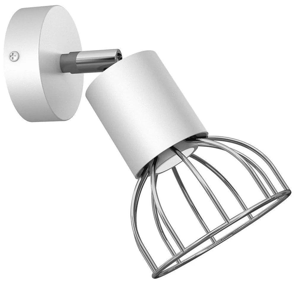 Nástenné bodové svietidlo DANTE 1xGU10/25W/230V biela/lesklý chróm