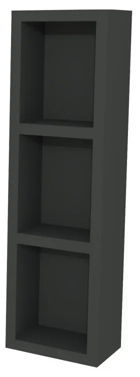 Mereo Aira, kúpeľňová skrinka 20 cm, horná, policová, Multidecor, Šedá antracit, MER-CN796SSEAN