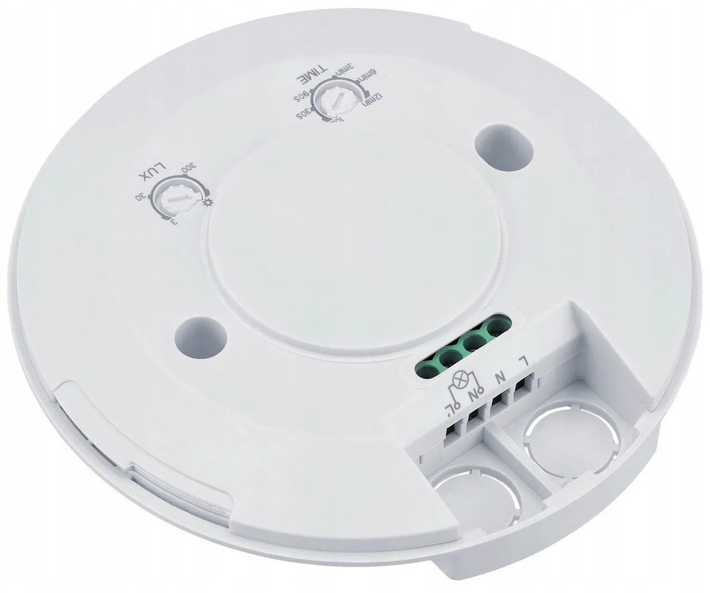 ECOLIGHT PIR pohybové čidlo nastaviteľné IP20 - 110-240V - 360 ° - biela