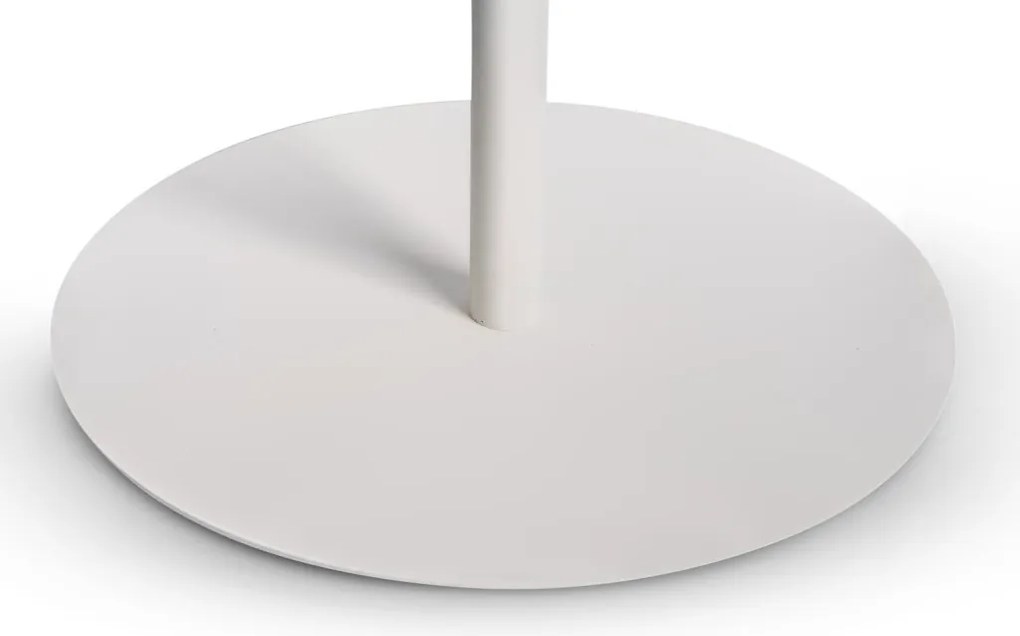 Sada 2 stolíkov Lia, biela/sklo