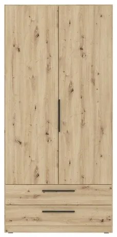 Šatníková skriňa MARO 100x213 cm dub artisan