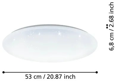 Eglo 900002 - LED Stmievateľné stropné svietidlo TOTARI-Z LED/44,8W/230V 2700-6500K