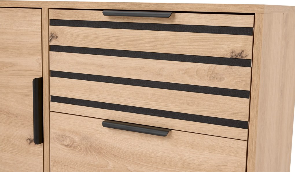 Odkladacia skrinka so zásuvkami a dvierkami