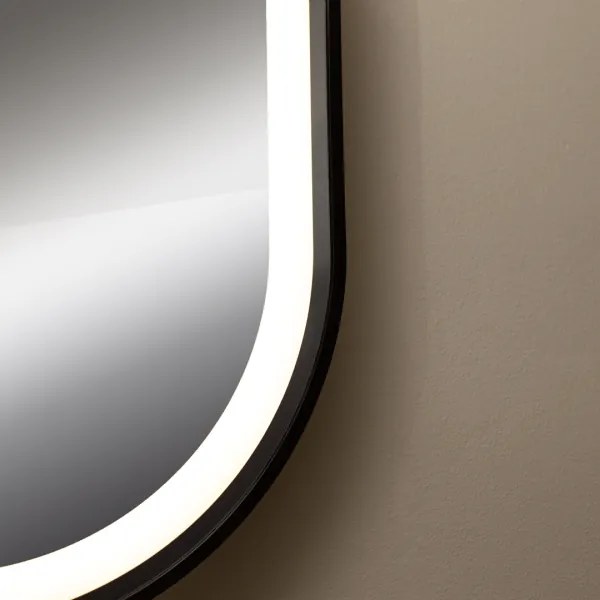 Zuma Line D2383 - LED Kúp. zrkadlo s podsv. 24W/230V 3000/4000/6000K IP44 čierna