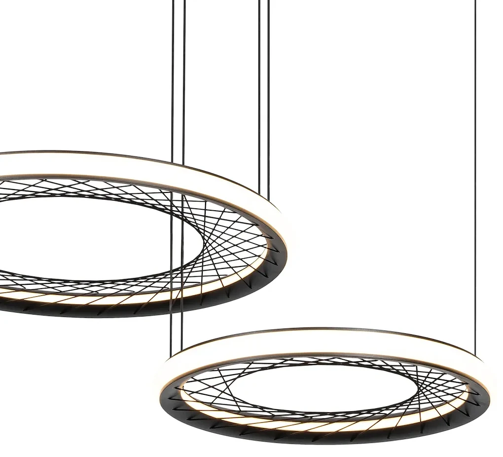 Závesné LED svietidlo Nest, 2x LED 77w, 4000k, b