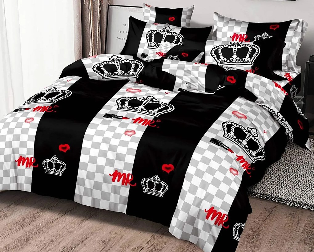 Obliečky MR.ćierne Bavlna 7-dielna súprava