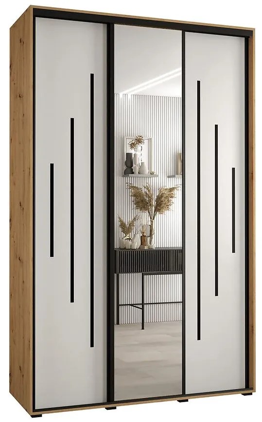 Skriňa 45 Canaris 13 160 artisan/biela/čierna