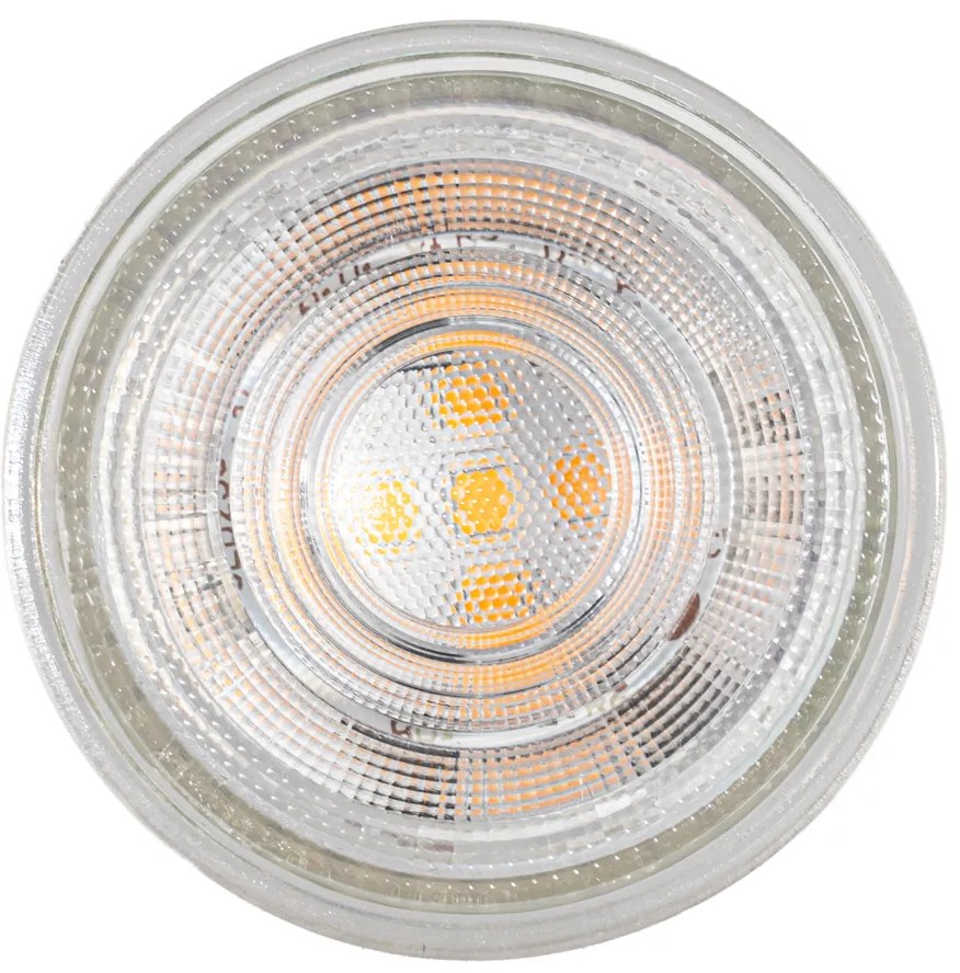 Sada 5 stmievateľných LED žiaroviek GU10 50 mm číra 4,5 W 365 lm 2700 K