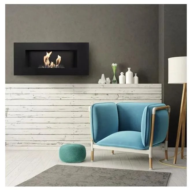 Kratki DELTA2/CZARNY/TUV - Vstavaný BIO DELTA2 krb 40x90 cm 2kW čierna KR0014