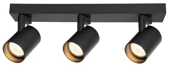 Bodové svietidlo VOLF 3xGU10/10W/230V čierna