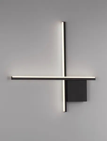 Dizajnové nástenné svietidlo Cross 50 čierna